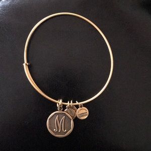 Alex and Ani M gold bracelet